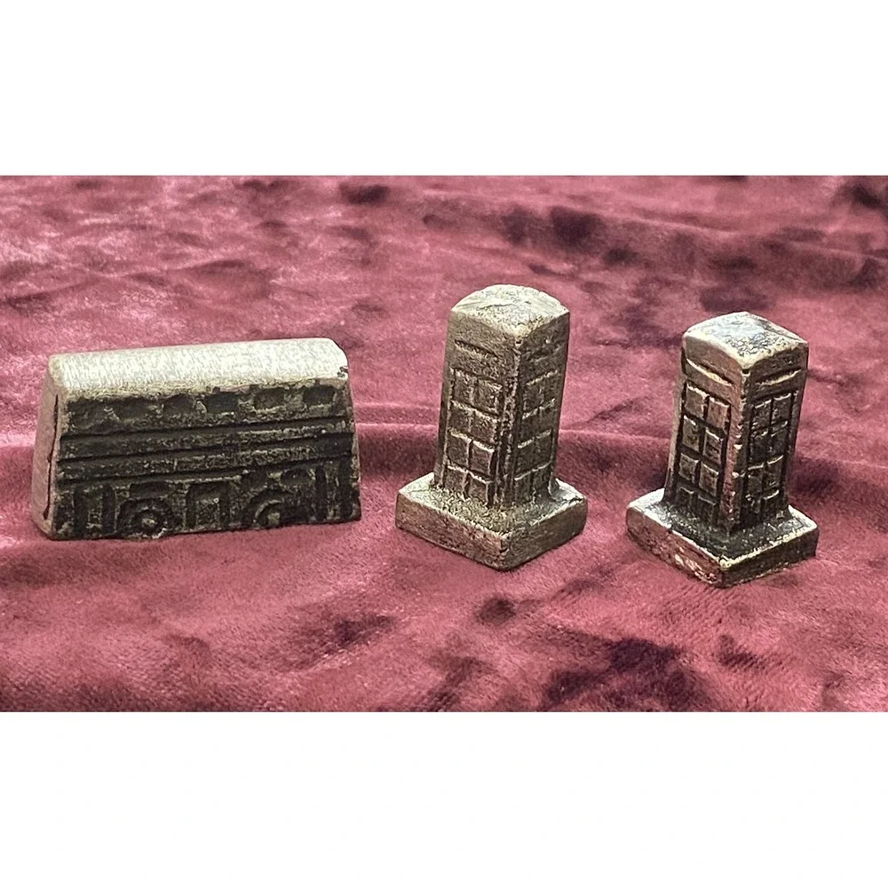 Pottery Barn ~ London City Set ~ Miniature Die Cast Metal Landmarks & Vehicle